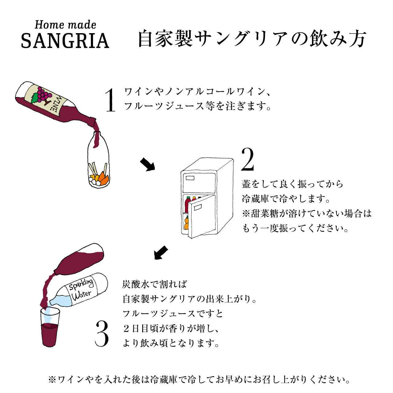 自家製フルーツサングリアの素　プレミアムミックス